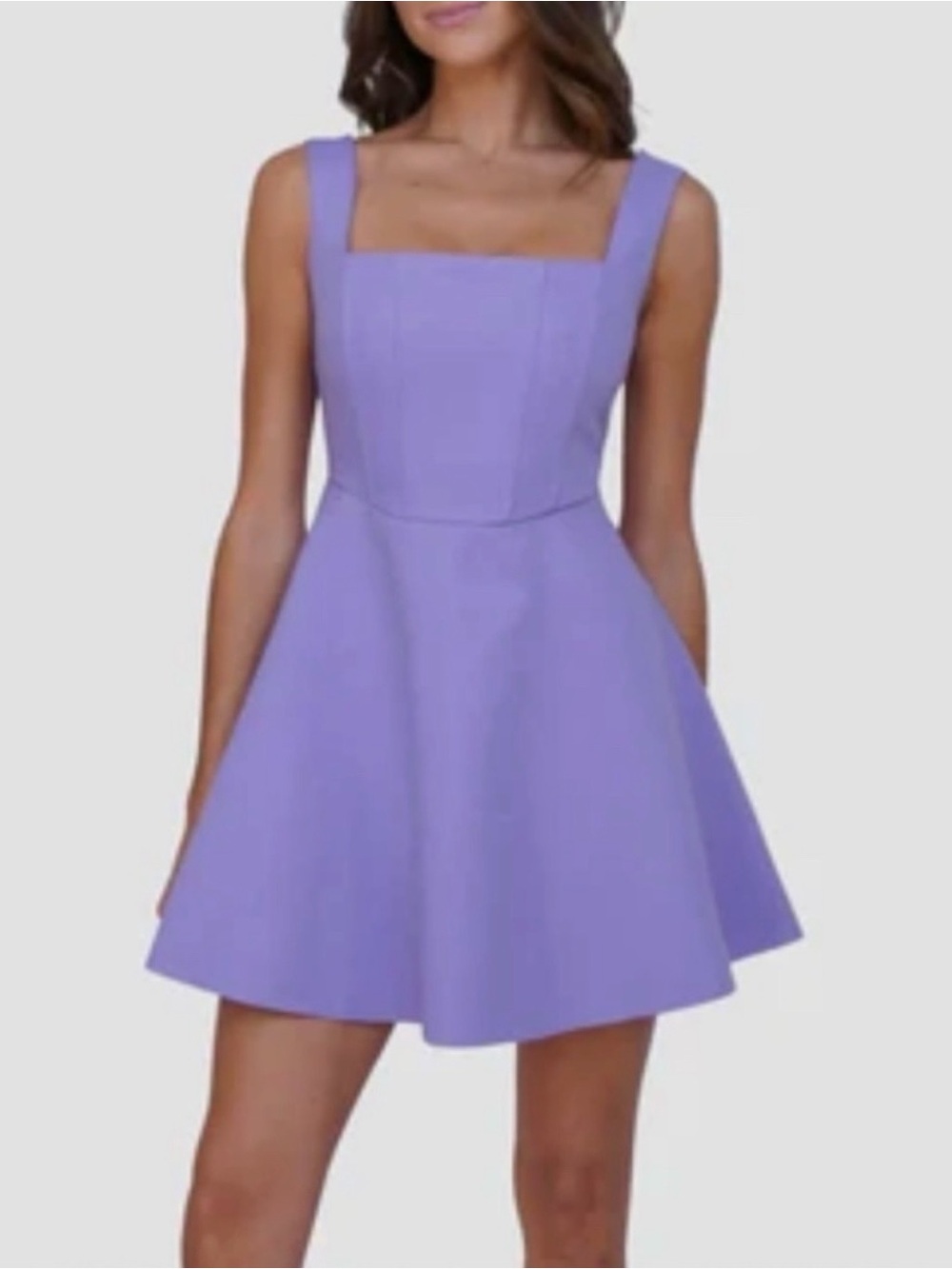 Elliott Corset Flared Skater Mini Dress Purple Lavender S NWT New With Tags